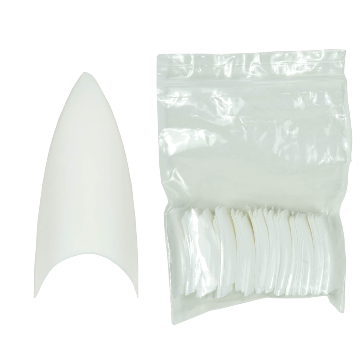 Nails and Beauty Factory Stiletto Nagel Tips Nachfuellbeutel 500 Stueck