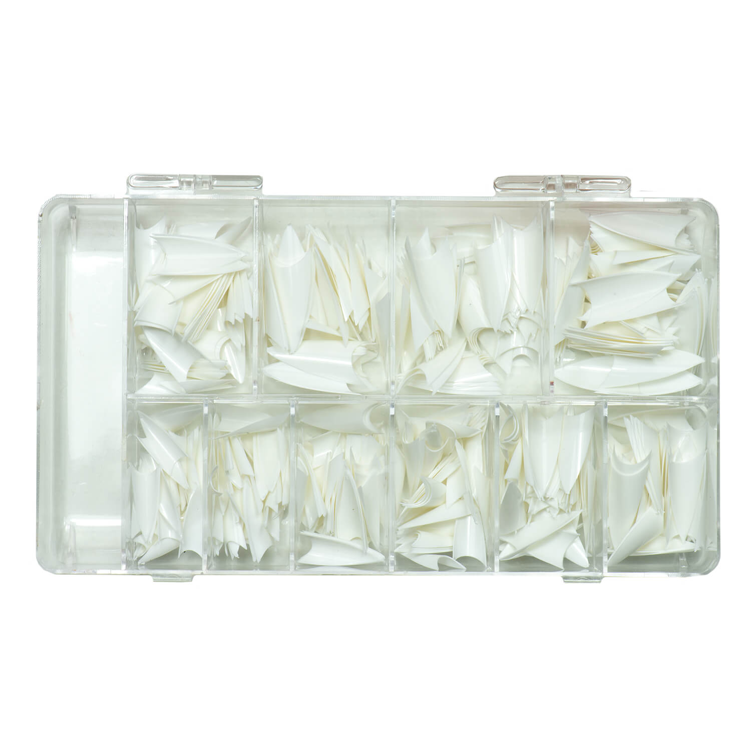 Nails and Beauty Factory Stiletto Nail Tips white Box 500 pieces C