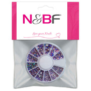 Nails and Beauty Factory Strasssteine Crystal Rainbow Amethyst 240 Stueck Blister