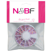 Nails and Beauty Factory Strasssteine Crystal Rainbow Pink 240 Stueck Blister