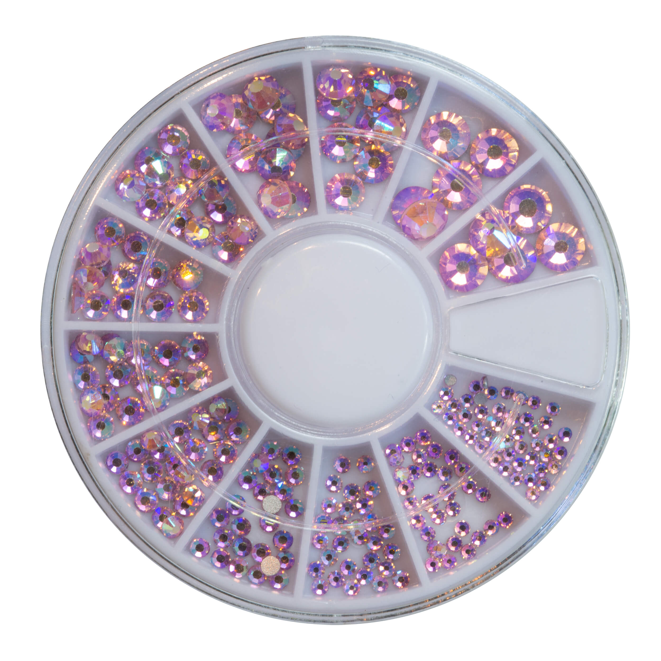 Nails and Beauty Factory Strasssteine Crystal Rainbow Pink 240 Stueck Zoom