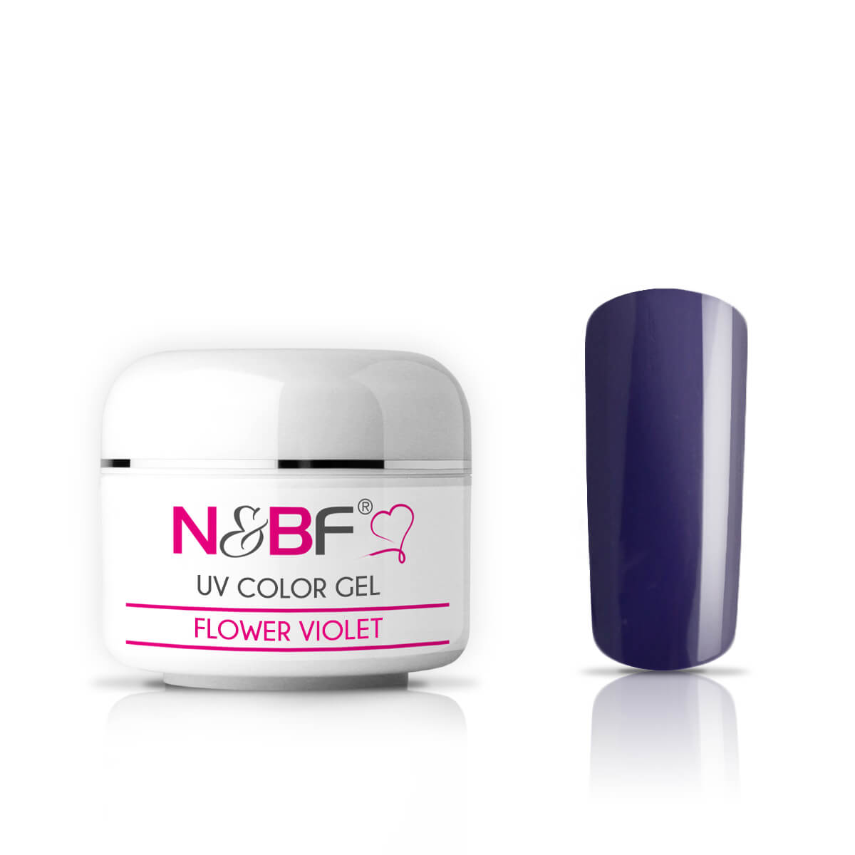 Nails and Beauty Factory UV Color Gel Farbgel Flower Violet