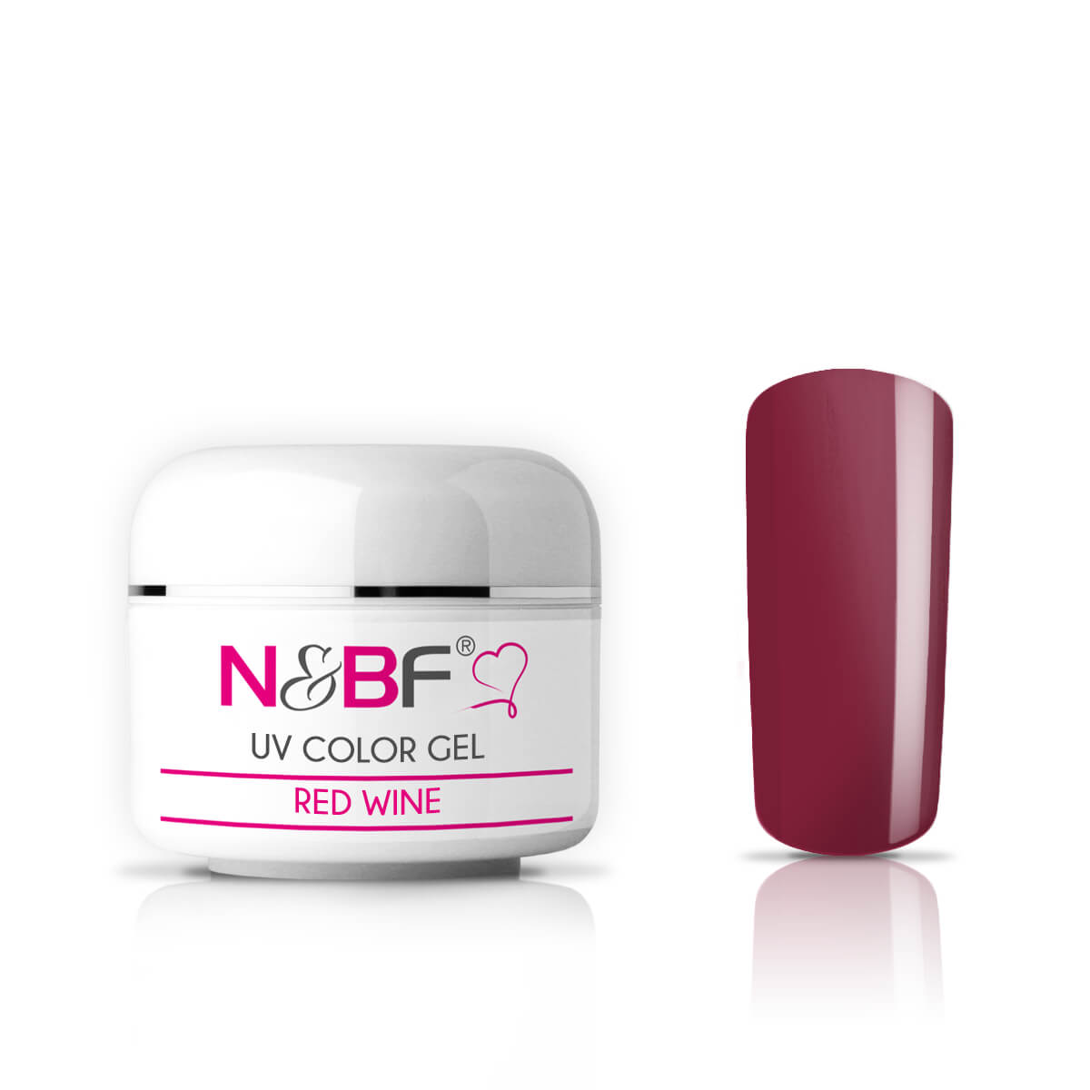 Nails and Beauty Factory UV Color Gel Farbgel Red Wine