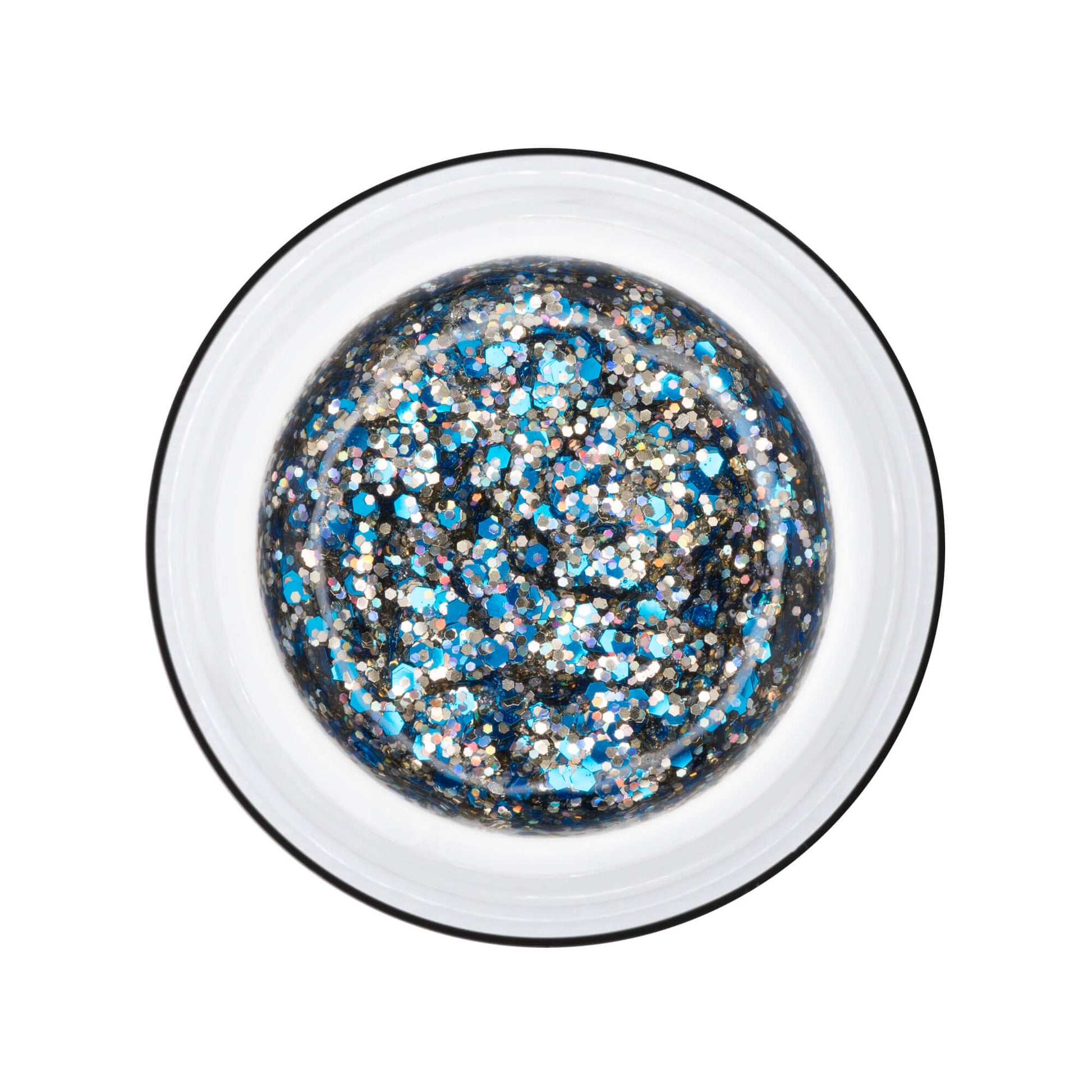 Nails and Beauty Factory UV Color Gel Farbgel Selection Line Glamour Blue Wave 5 ml jar