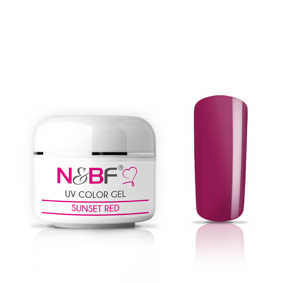 Nails and Beauty Factory UV Color Gel Farbgel Sunset Red