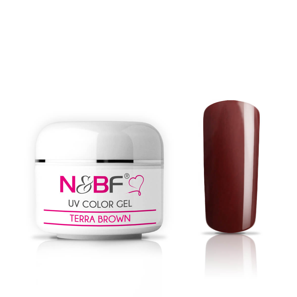 Nails and Beauty Factory UV Color Gel Farbgel Terra Brown