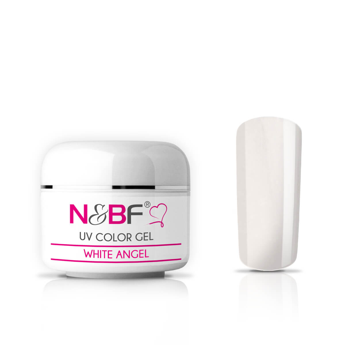 Nails and Beauty Factory UV Color Gel Farbgel White Angel