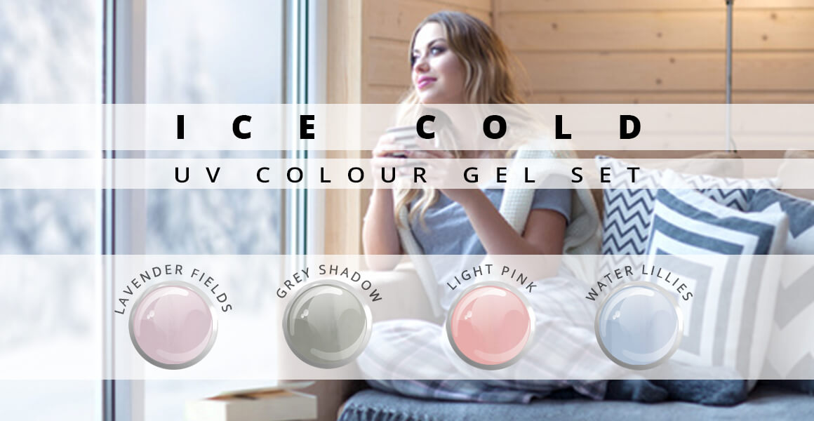 Nails and Beauty Factory UV Color Gel Set Ice Cold x