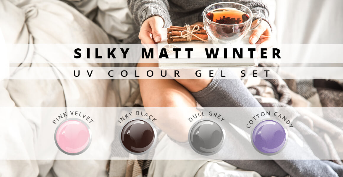 Nails and Beauty Factory UV Colour Gel Set Silky Matt Winter