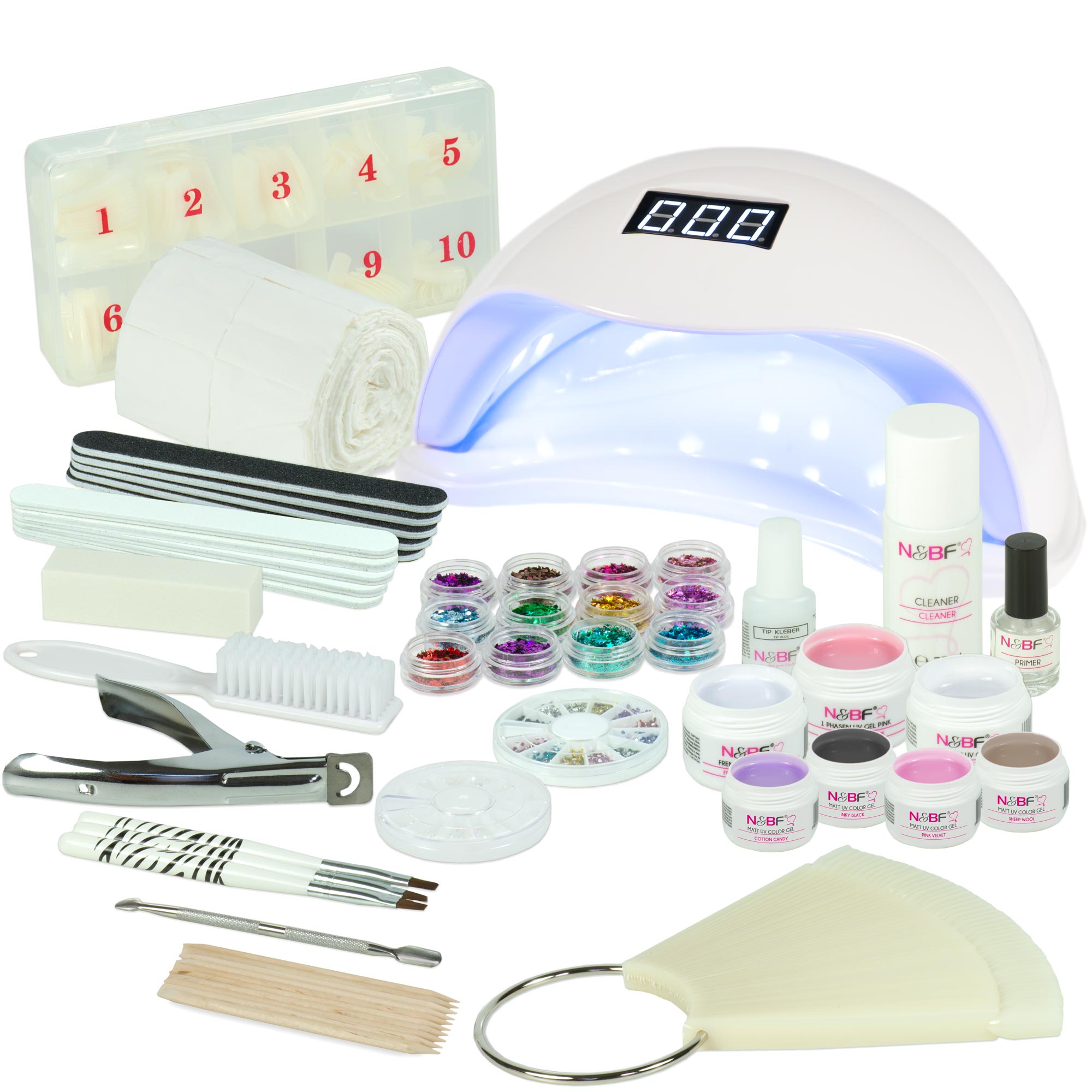 Nails and Beauty Factory UV Gel Nagelstudio Starter Set Silky Matt 2022