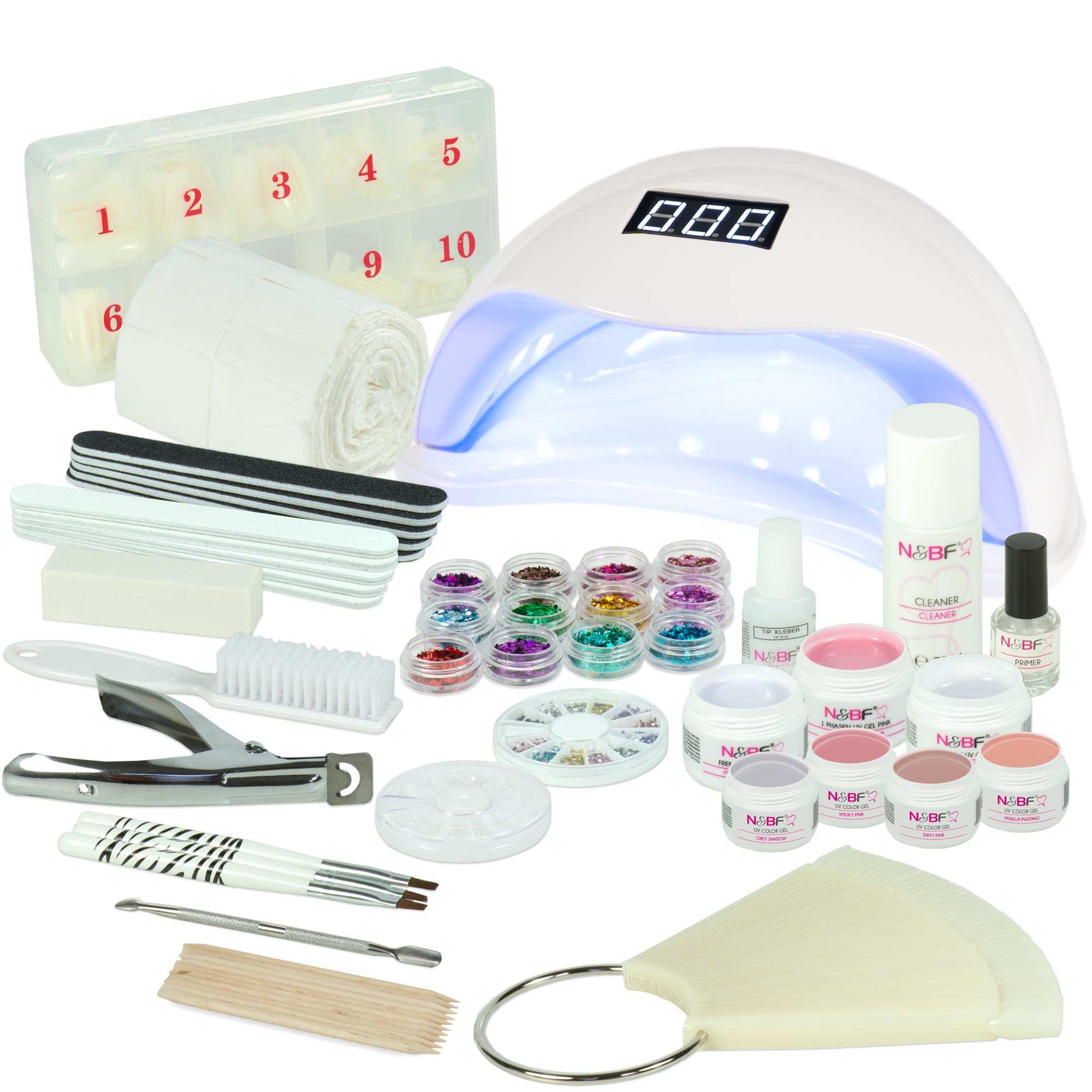 Nails and Beauty Factory UV Gel Nagelstudio Starter Set Soft Nudes 2022