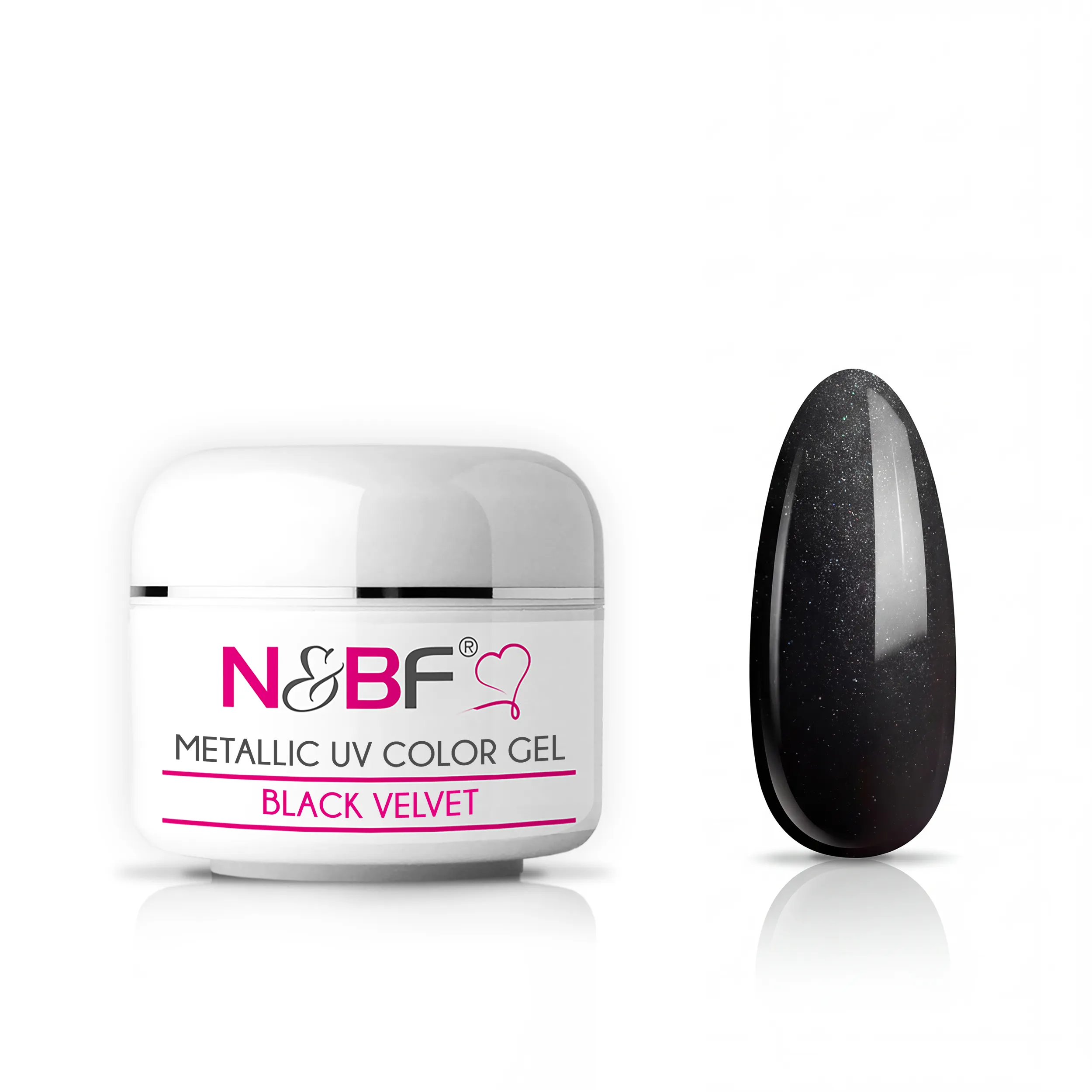 Metallic Farbgel Black Velvet 5ml