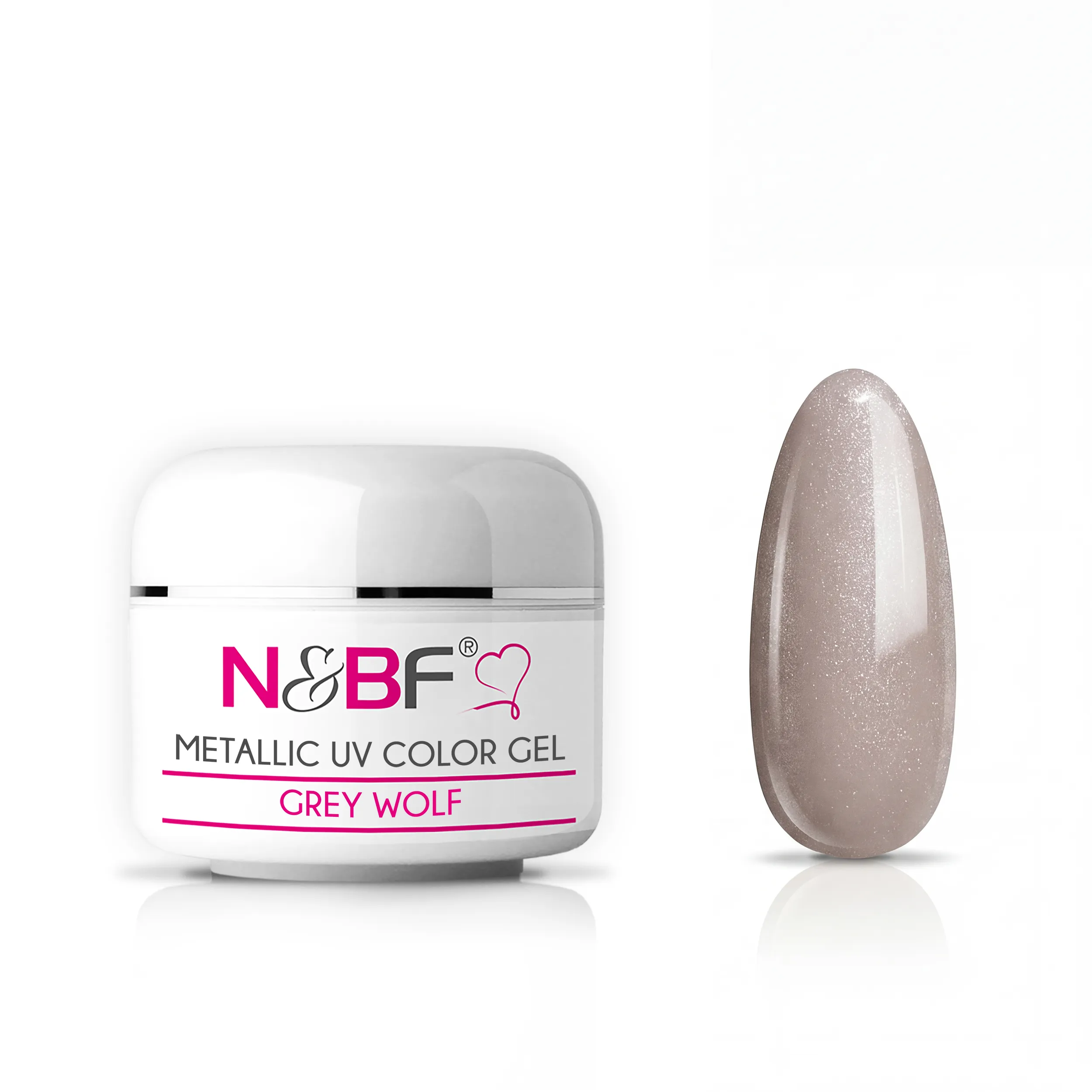 Metallic Farbgel Grey Wolf 5ml