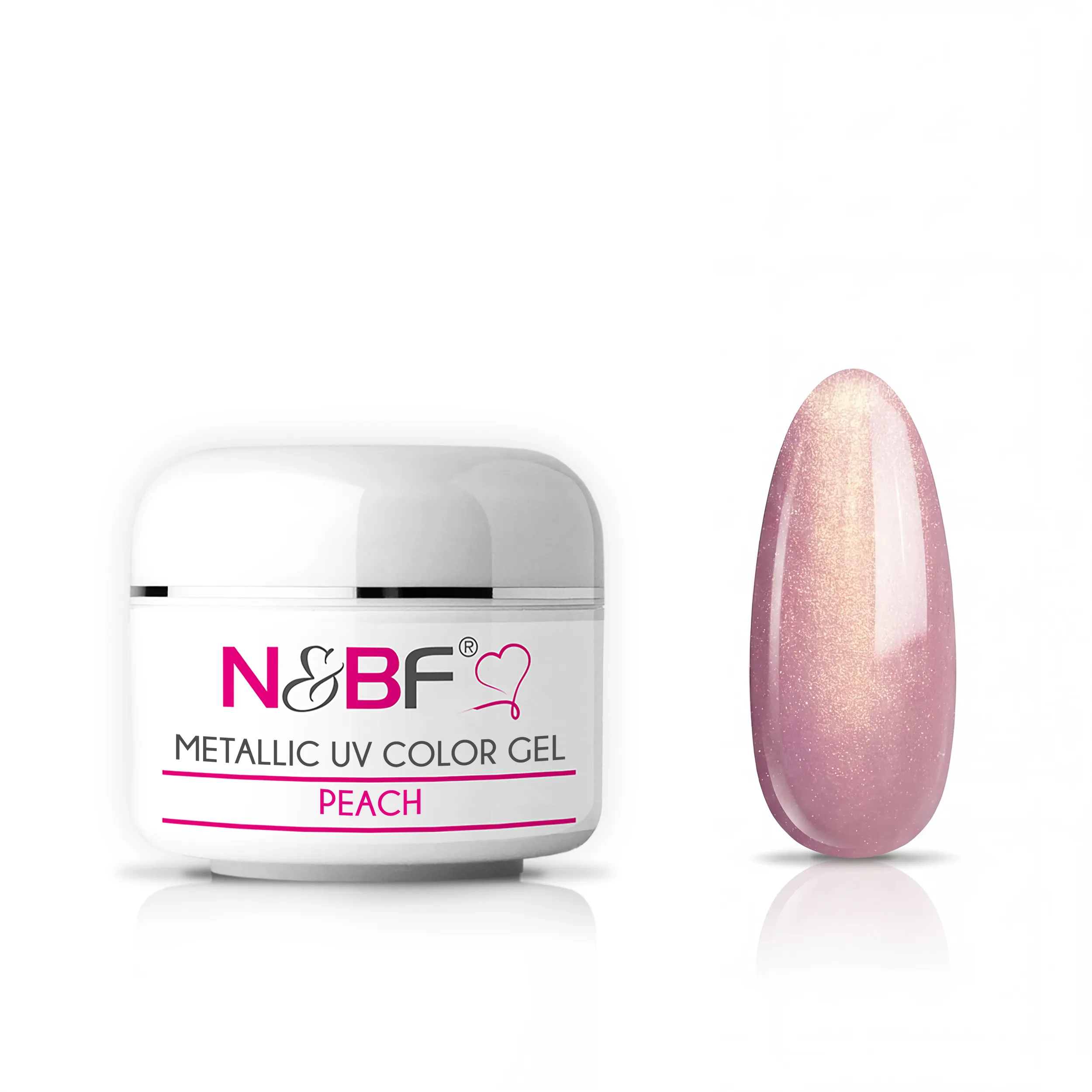 Metallic Farbgel Peach 5ml