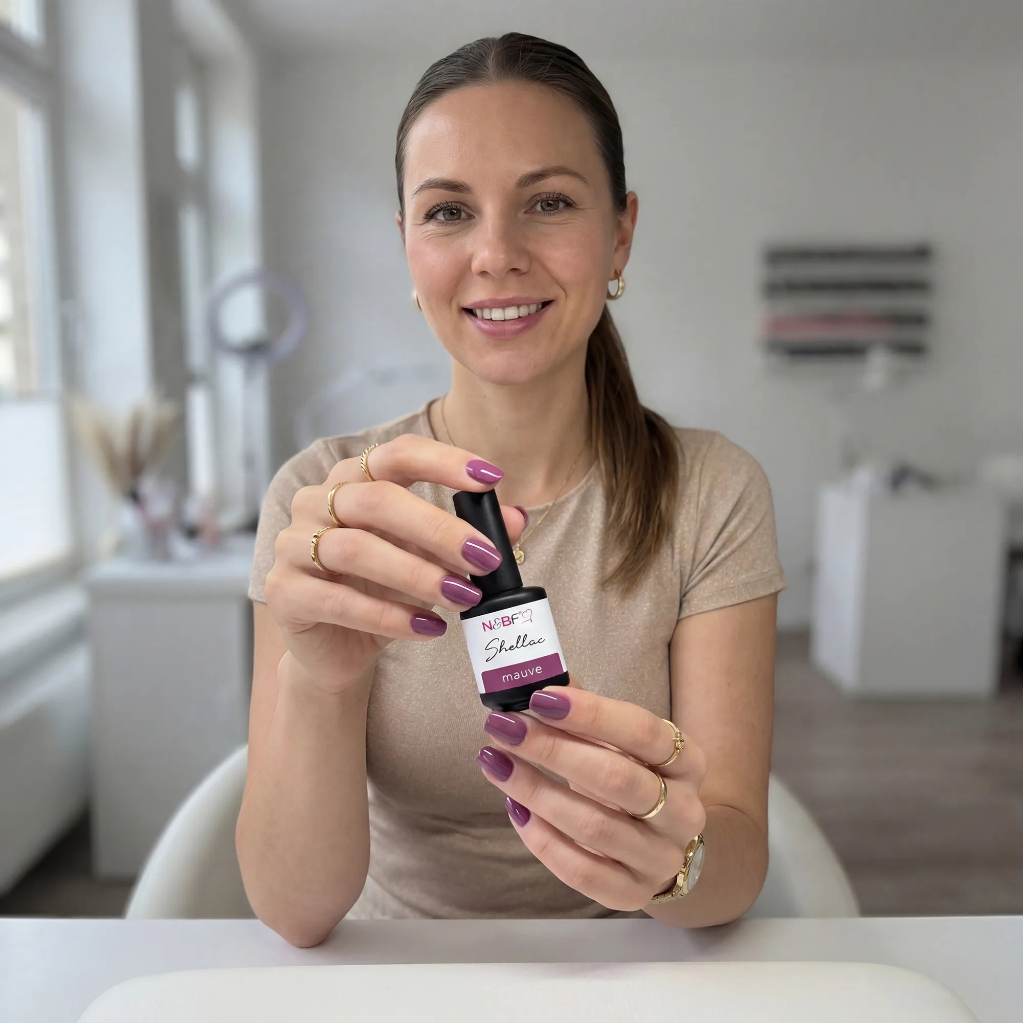 N&BF Shellac Mauve 12ml