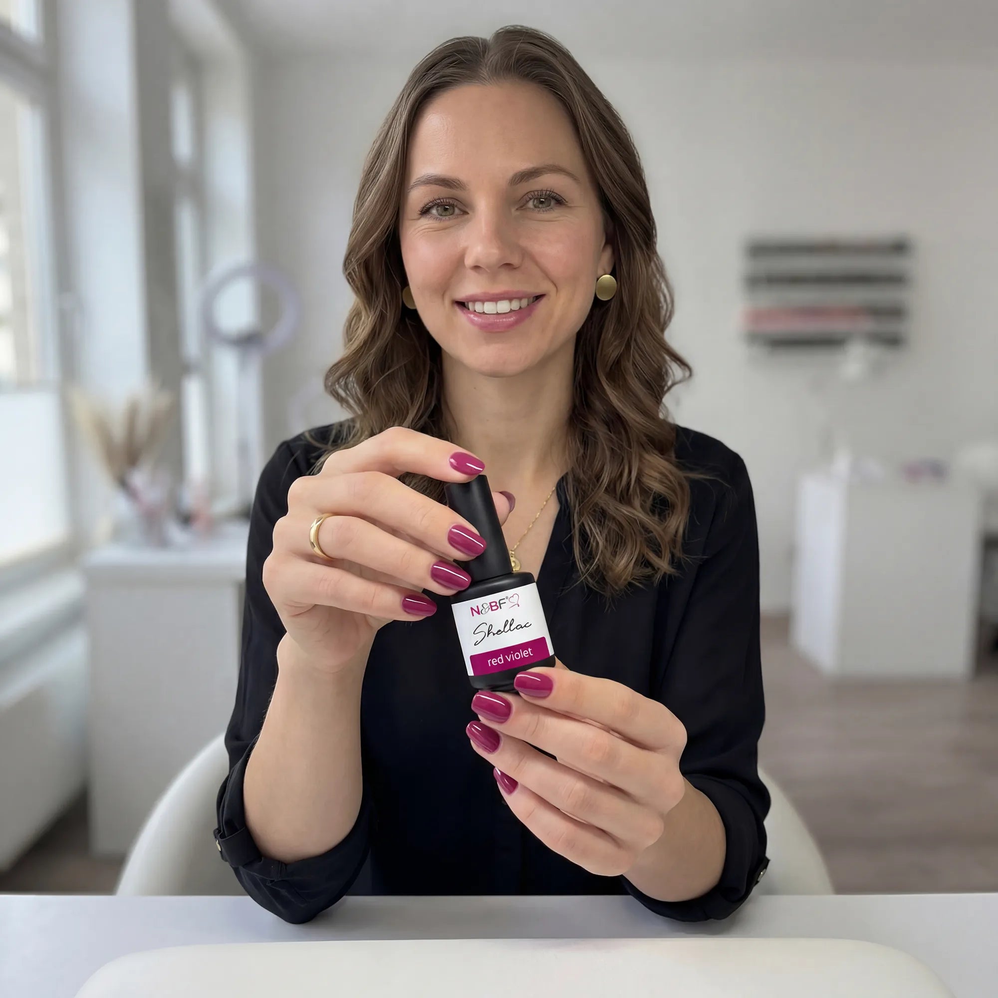 N&BF Shellac Red Violet 12ml