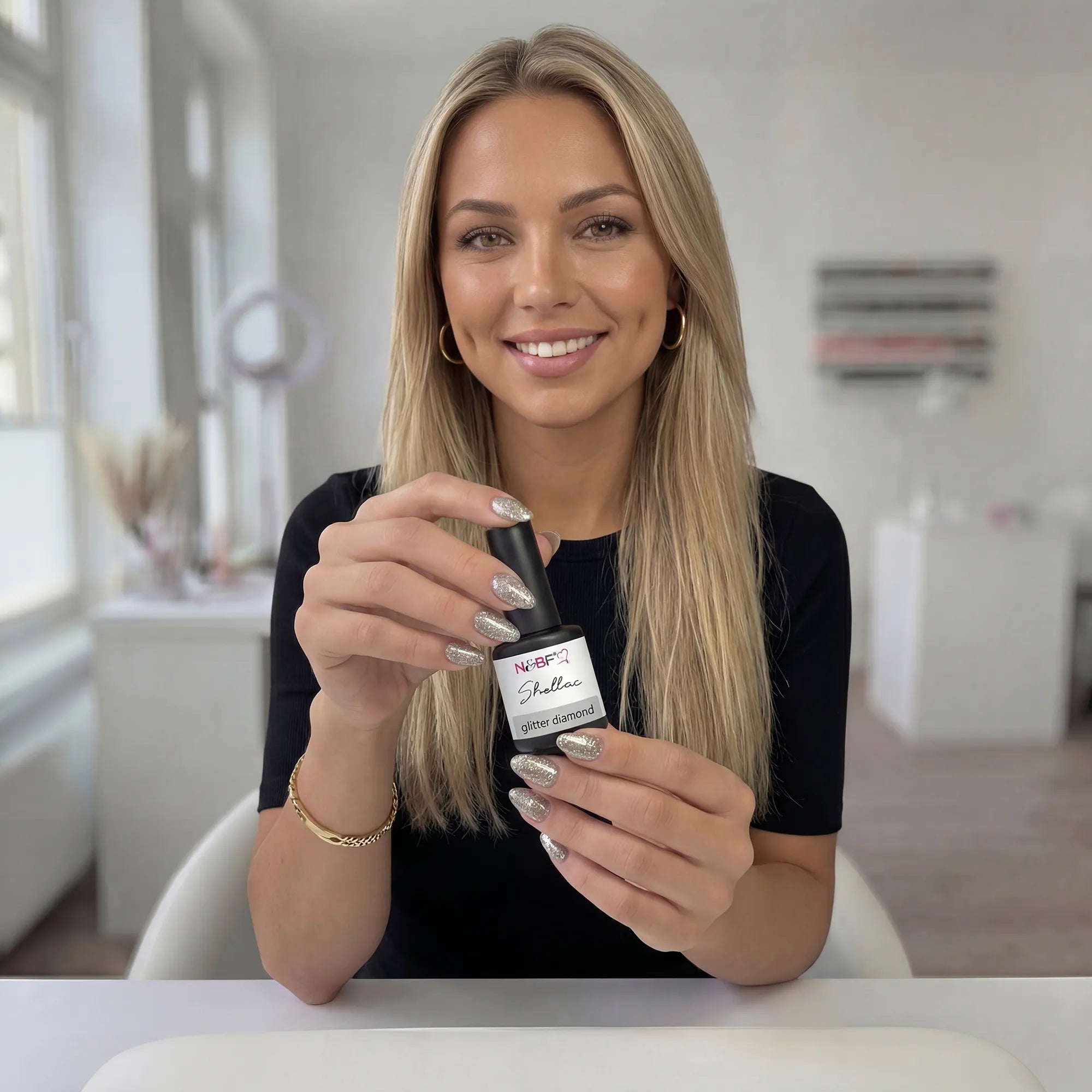 N&BF Shellac Glitter Diamond 12ml