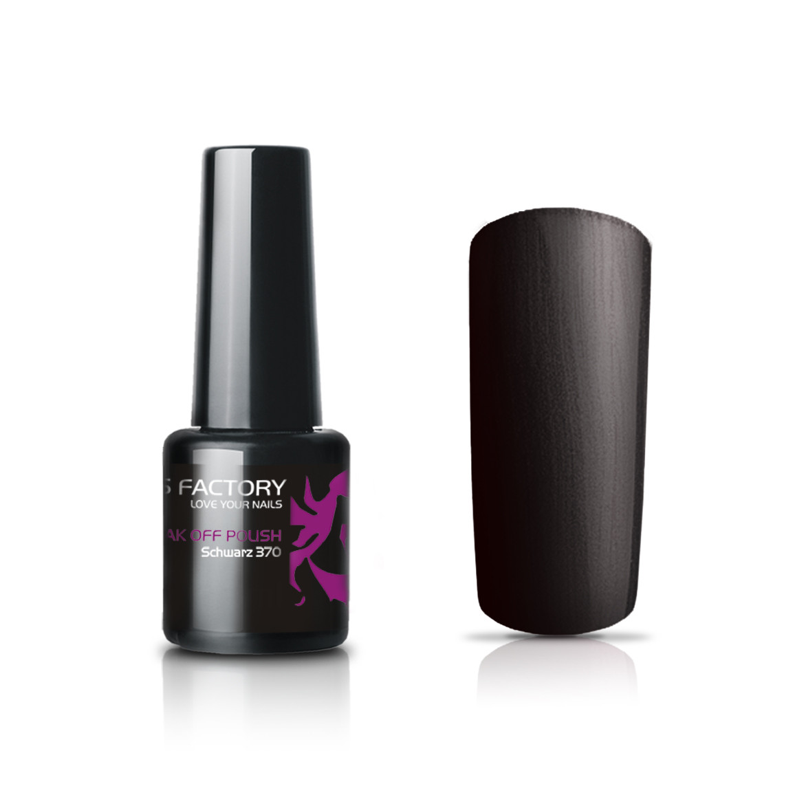 Uv Nagellack Schwarz 8ml Nails Beauty Factory